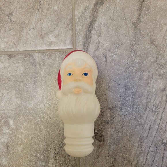 vintage plastic toy Santa candy stopper 4.5” tall hong kong - Picture 1 of 8